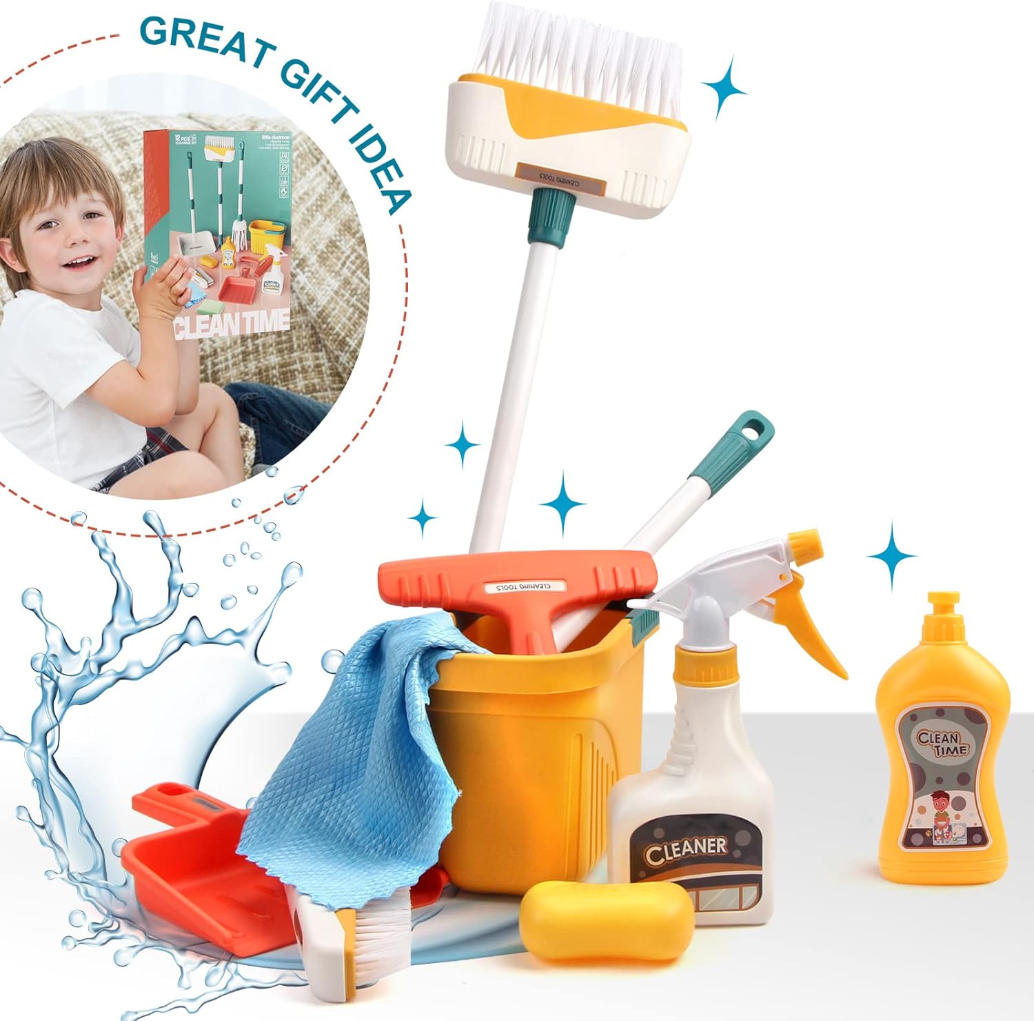 Children Clean Time Cleaning Set - 149 - Default Title - Odeez | Educational Toys Pakistan 
