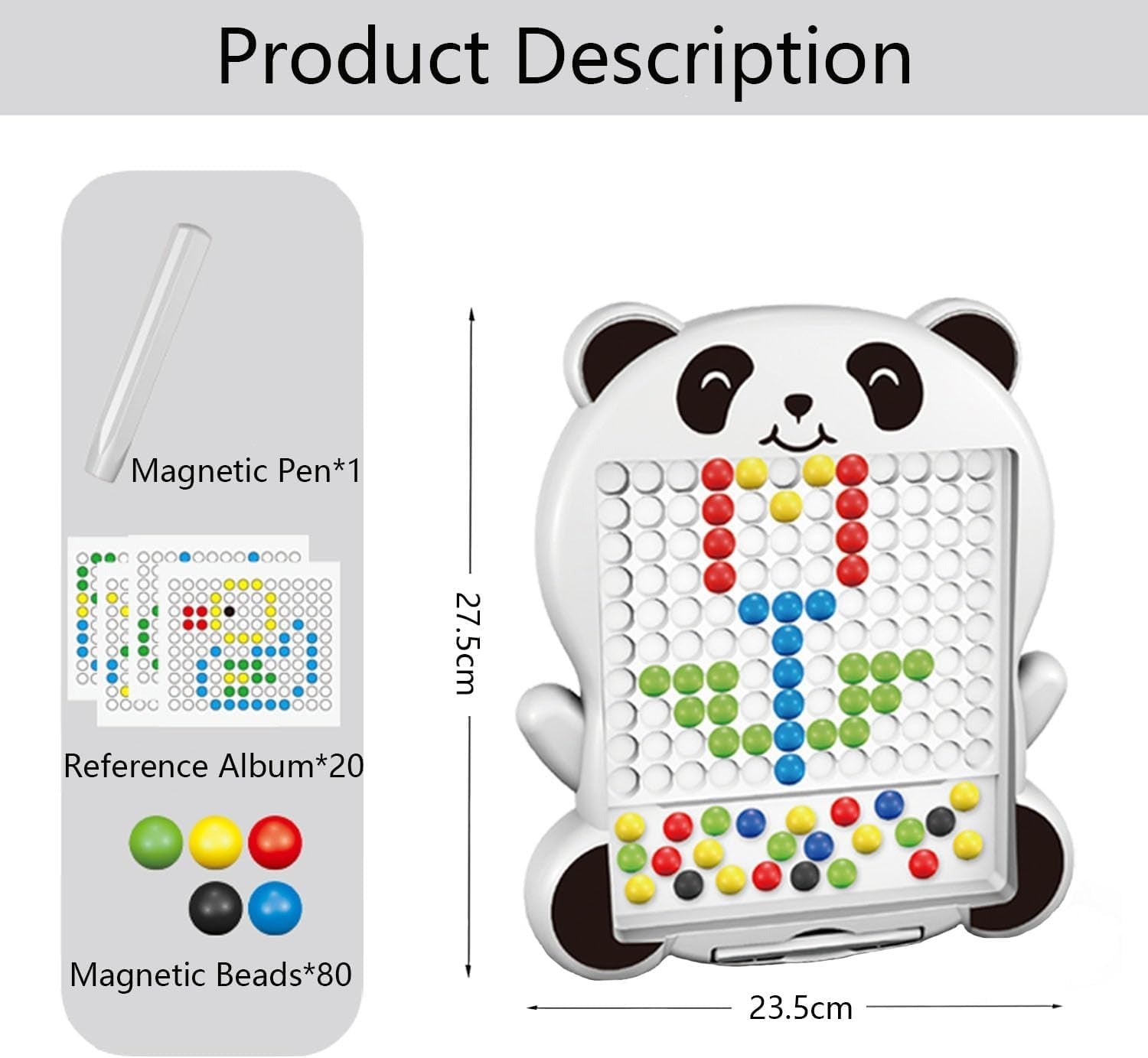 Panda Magnetic Bead Drawing Pattern Board - 646