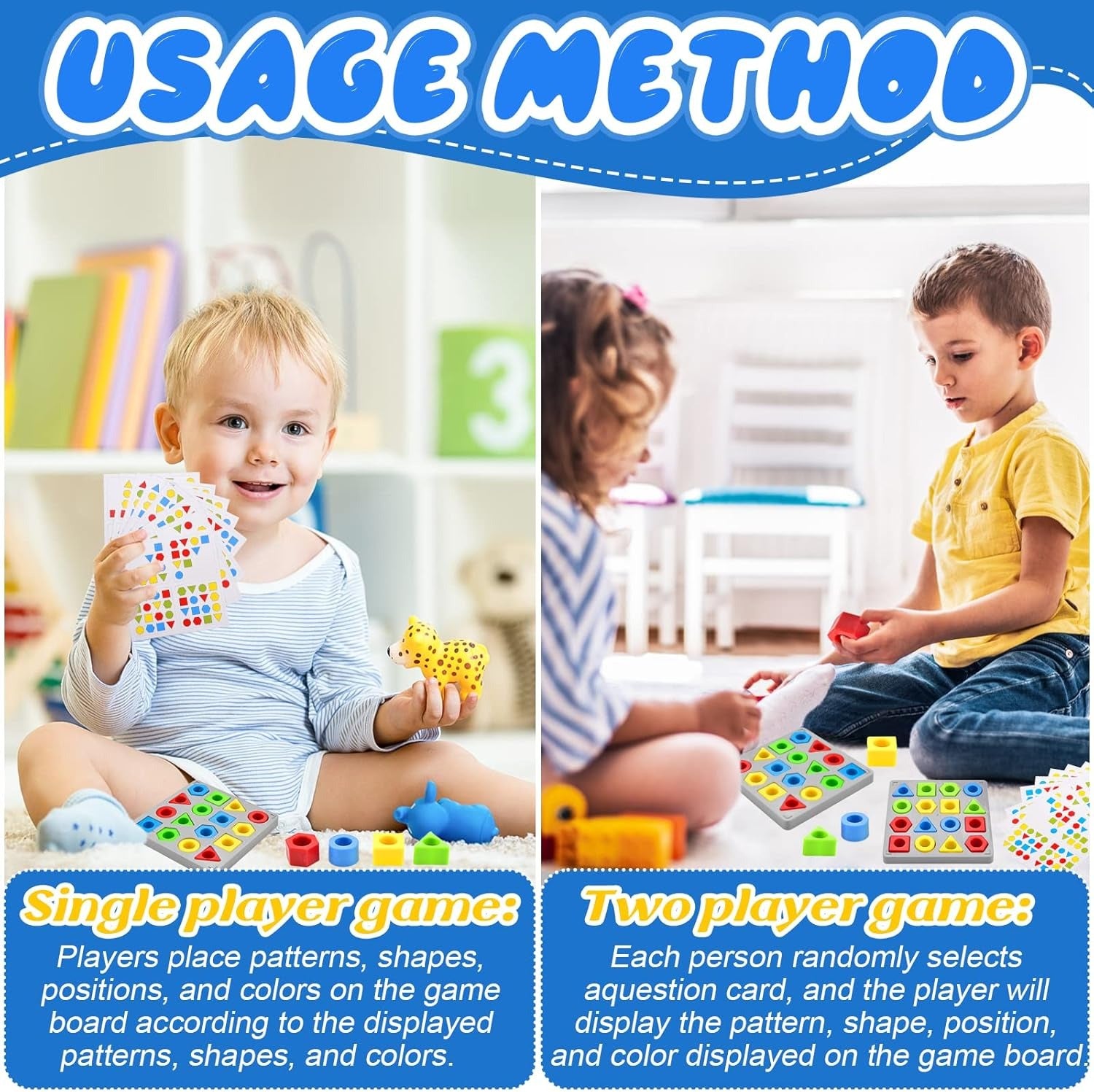 Shape Matching Challenge Pattern Game Multiplayer - B31 - Default Title - Odeez | Educational Toys Pakistan 