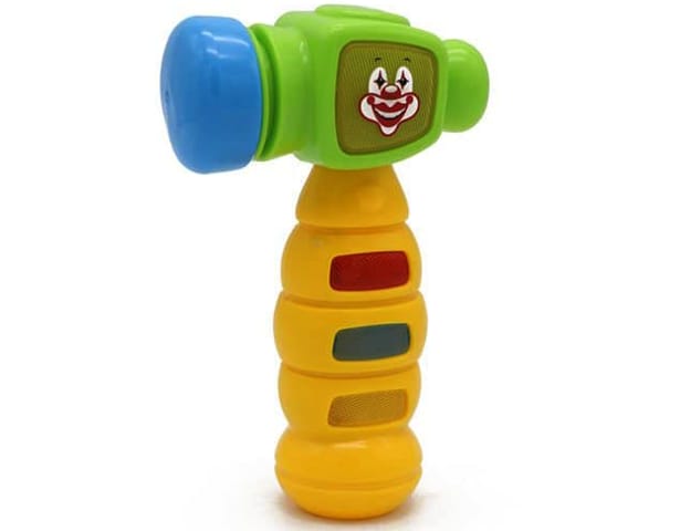 Clown Hammer Activity Baby Toy Light and Sound - 84A - Default Title - Odeez | Educational Toys Pakistan 