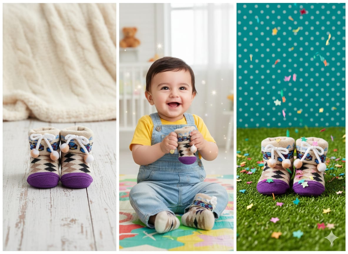 Baby Casual Socks - 3 to 12 Months