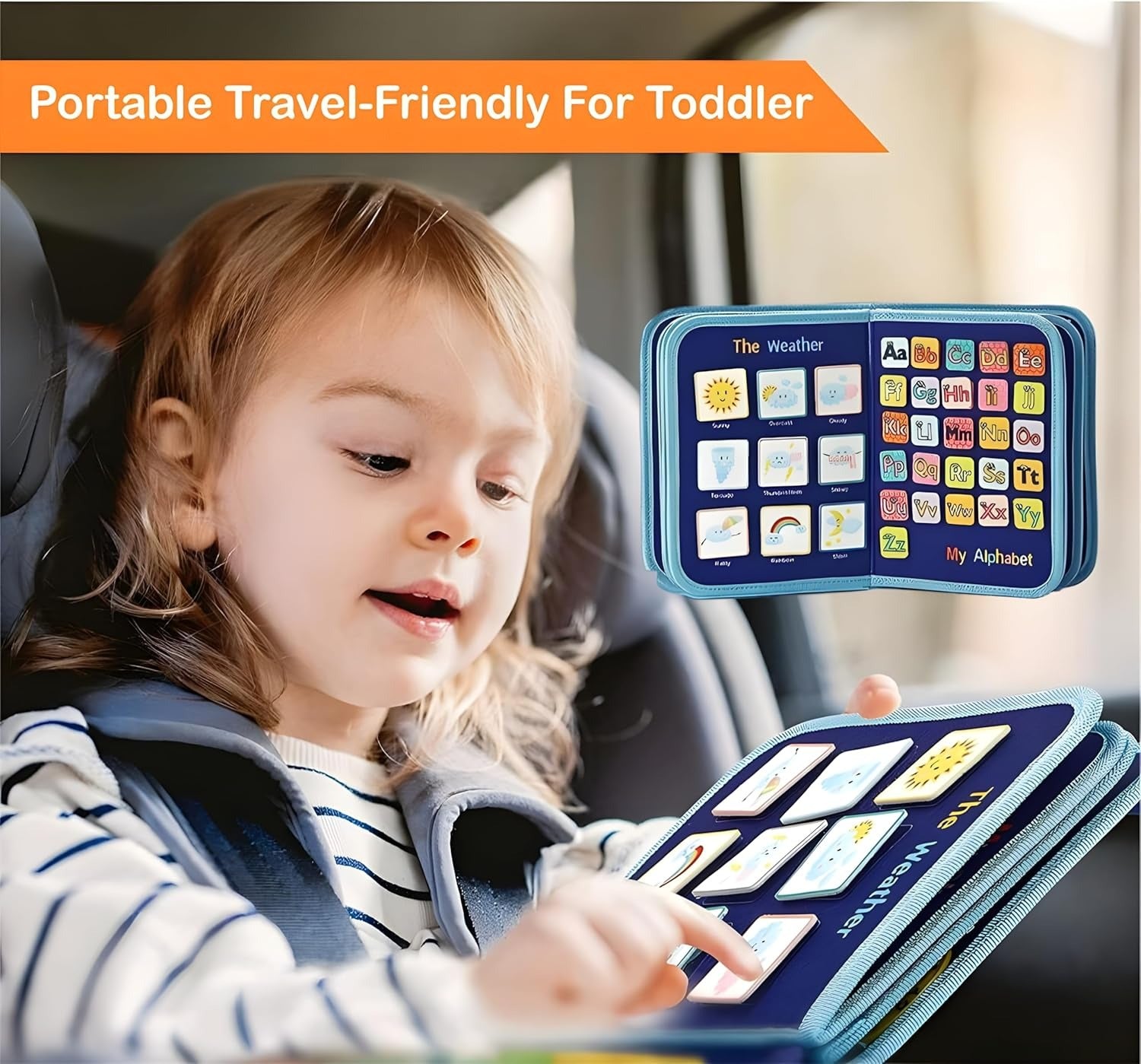 Busy Montessori Kit Sensory Book with 8 sides - 544