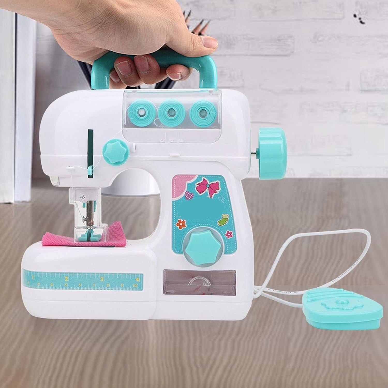 DIY Electric Sewing Machine Real Pretend Play Kit - 923