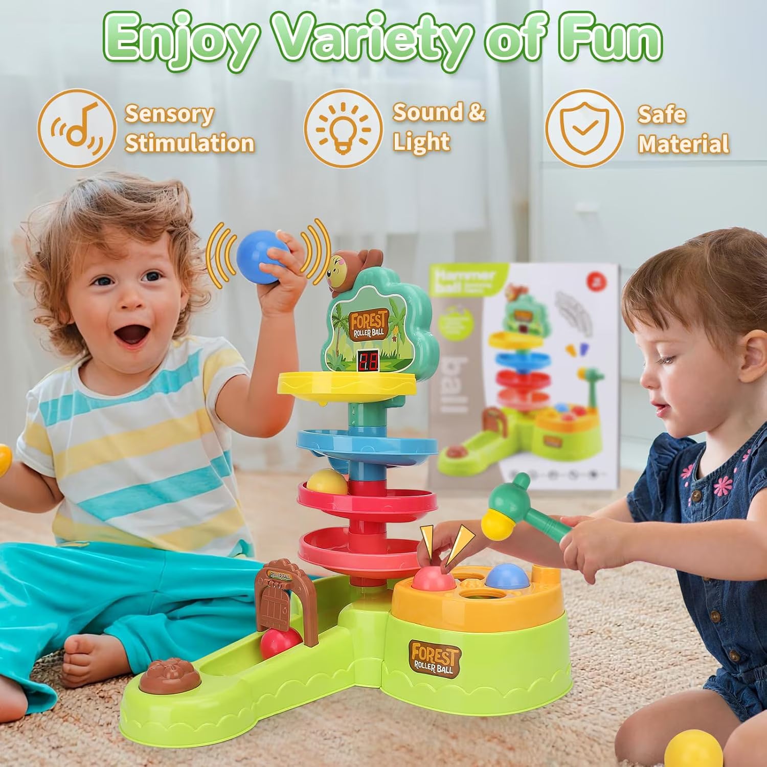 Hammer Ball 4 in 1 Pounding and Rolling Educational Toy - 711
