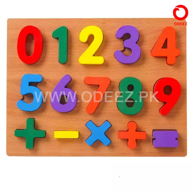 3d Wooden Board - Numbers - Default Title - Odeez | Educational Toys Pakistan 