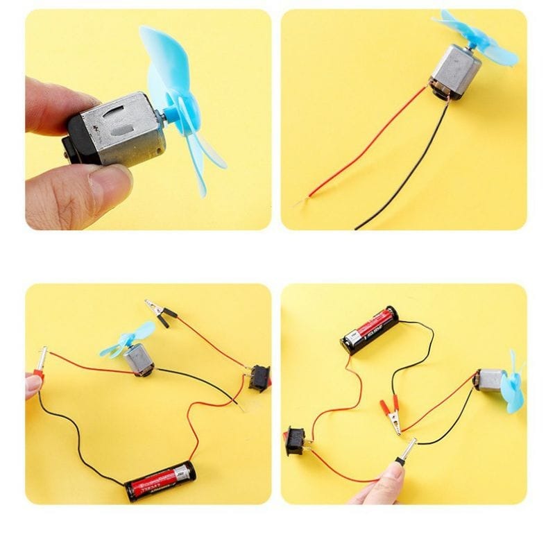 DIY Fan & Light Circuit Game Logical Science Experiment for Kids - 185 - Default Title - Odeez | Educational Toys Pakistan 