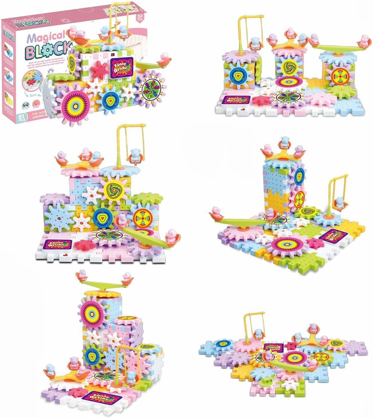 Magical Electronic Interlocking Gear Blocks - 83 Pieces - Default Title - Odeez | Educational Toys Pakistan 