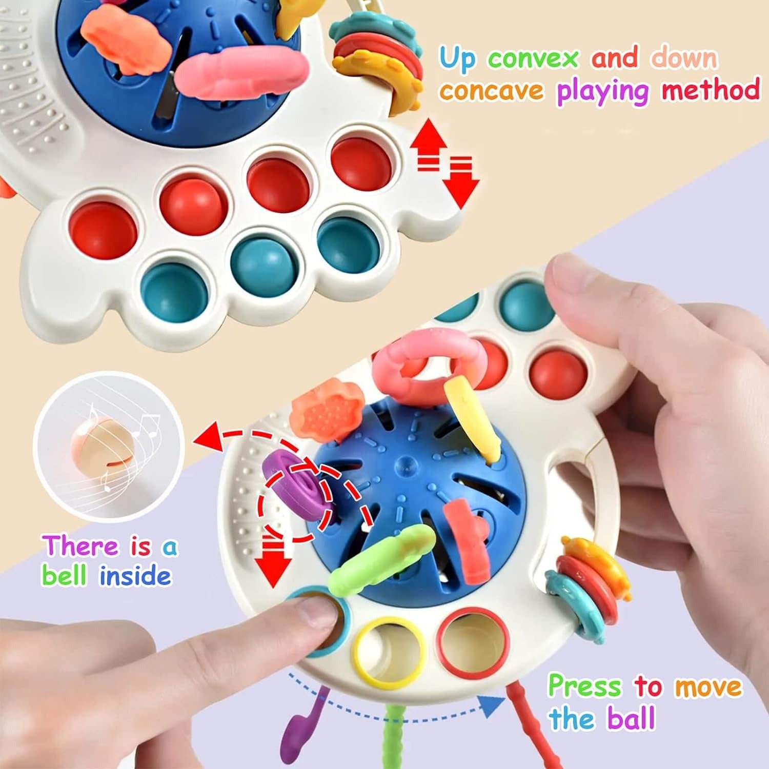4 in 1 Pull String Motor Skills and Sensory Activity Toy - 859 - Default Title - Odeez | Educational Toys Pakistan 