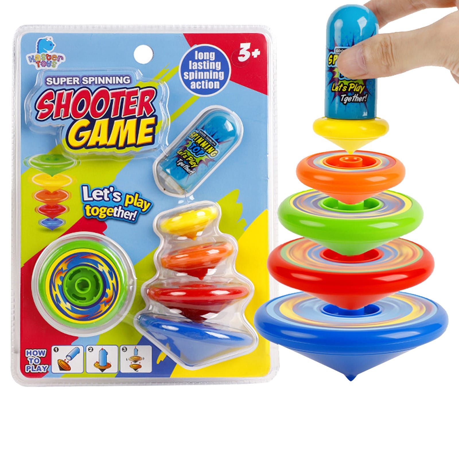 Spinning Top - Shoot Gyro Rotation Game - 5 Pieces - Default Title - Odeez | Educational Toys Pakistan 
