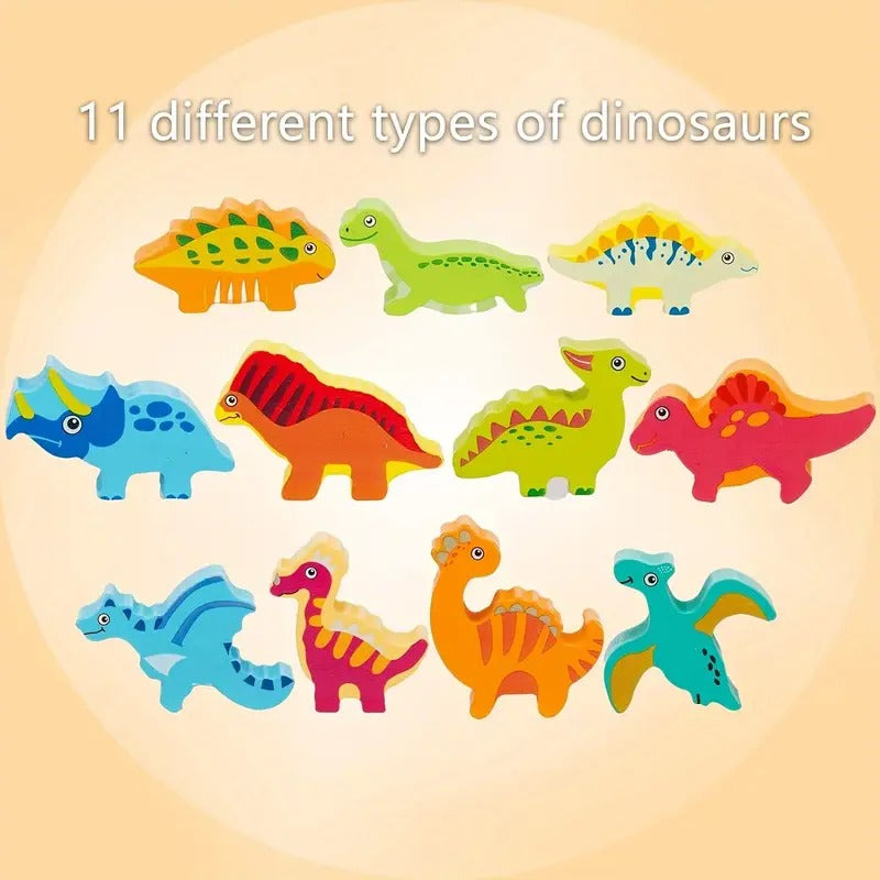 Dinosaur Animal Balance Stacking Blocks - 876 - Default Title - Odeez | Educational Toys Pakistan 