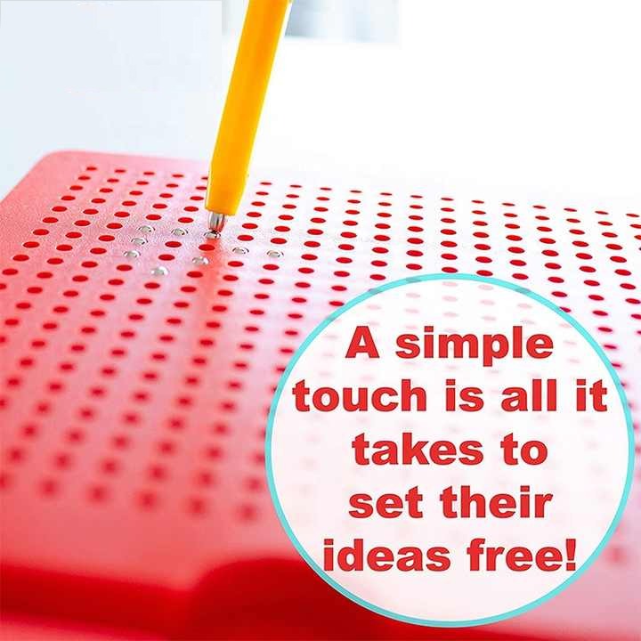 Magnetic Free Hand Writing Pad with Pattern Cards - 740 Balls - Default Title - Odeez | Educational Toys Pakistan 