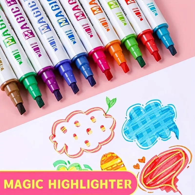 Magic Color Changing Highlighter Art Set - 10 pieces - Default Title - Odeez | Educational Toys Pakistan 