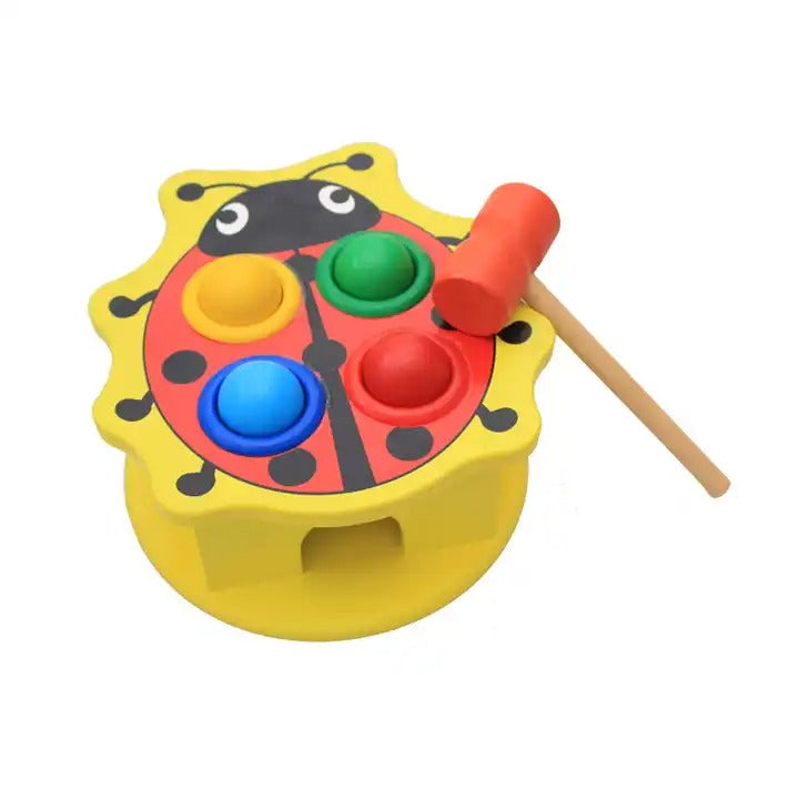 Wooden Pounding Animal Hammering Ball Set Random Design - 096 - Default Title - Odeez | Educational Toys Pakistan 