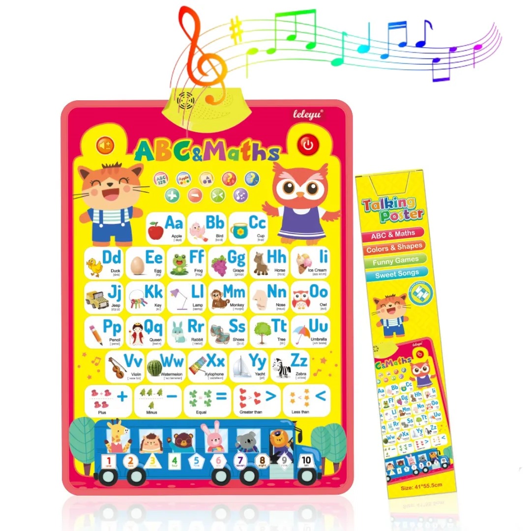 Interactive Alphabet and Number Talking Wall Chart - 796 - Default Title - Odeez | Educational Toys Pakistan 