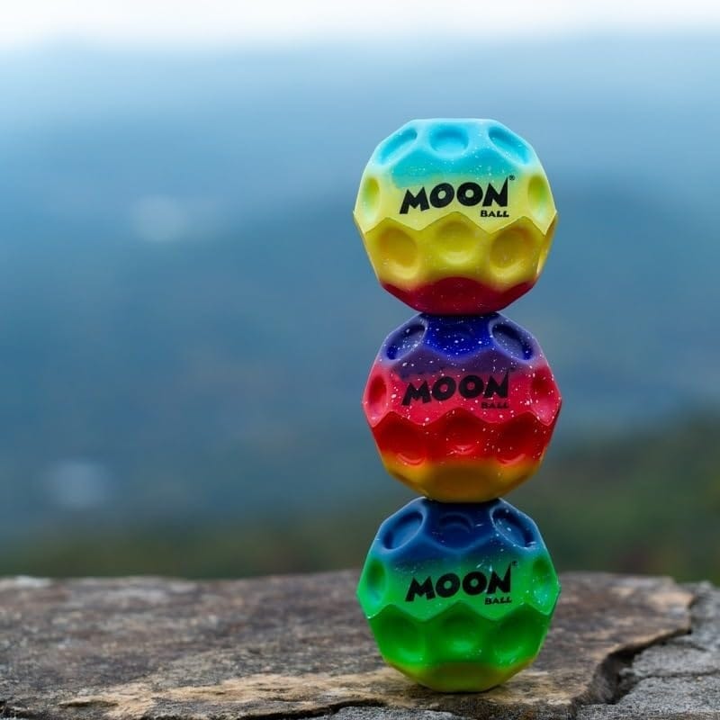 High Bounce Moon Anti Stress Ball Large - 873 - Default Title - Odeez | Educational Toys Pakistan 