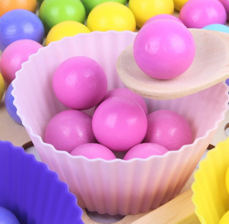 2 in 1 Montessori Beaded Memory Wooden Game - 180 - Default Title - Odeez | Educational Toys Pakistan 