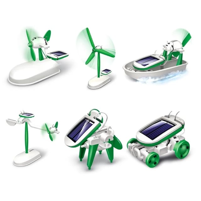6 in 1 Smart Solar Robot Experiment Kit - Default Title - Odeez | Educational Toys Pakistan 