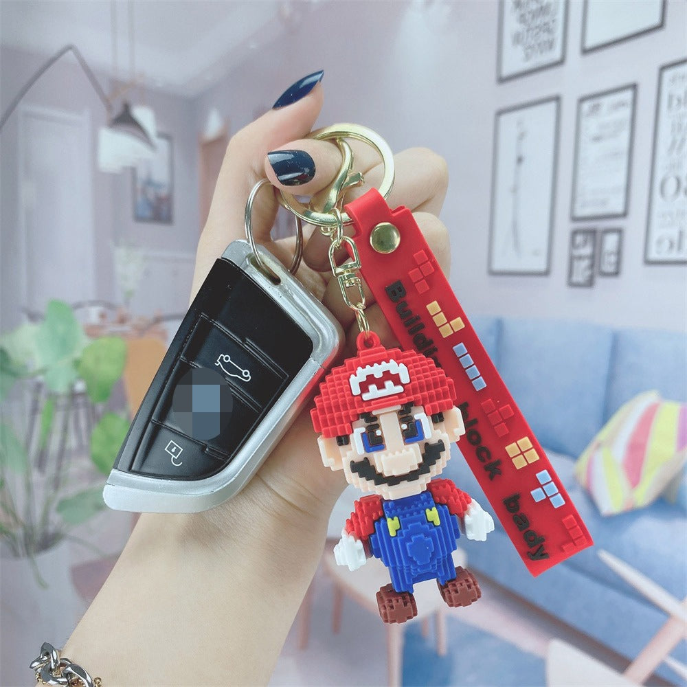 Pixel Super Mario Bro Keychain without Strap - 467 - Default Title - Odeez | Educational Toys Pakistan 