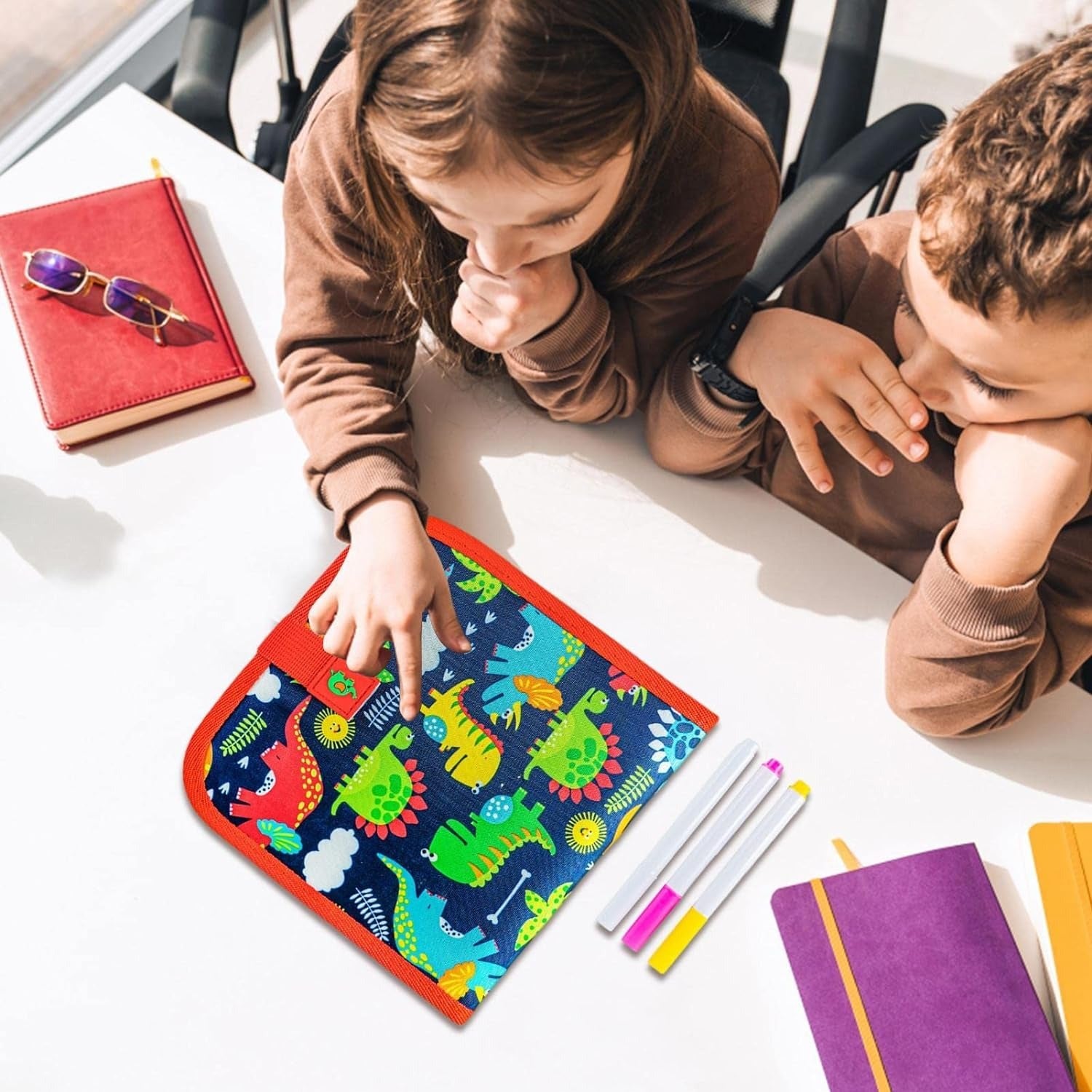 Erasable Waterproof Doodle Activity Drawing Book with 3 Pens - Default Title - Odeez | Educational Toys Pakistan 