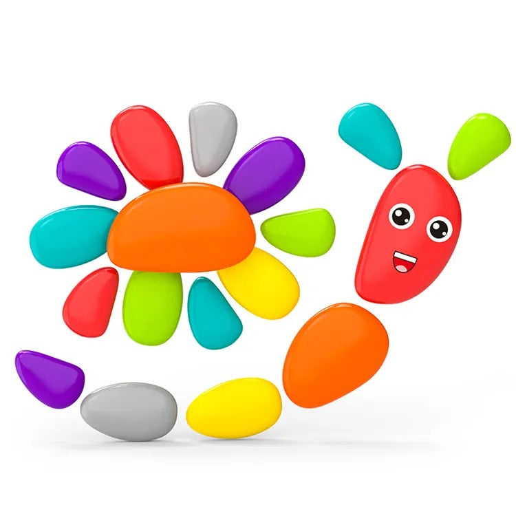 Interesting Colored Pebbles Stacking Blocks 18 Pieces - 044 - Default Title - Odeez | Educational Toys Pakistan 