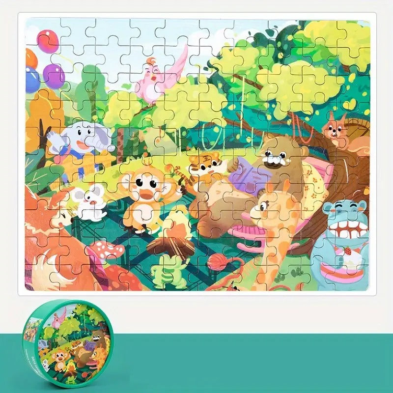 Discover Fun Jigsaw puzzle 100 Pieces Random Designs - 701 - Default Title - Odeez | Educational Toys Pakistan 