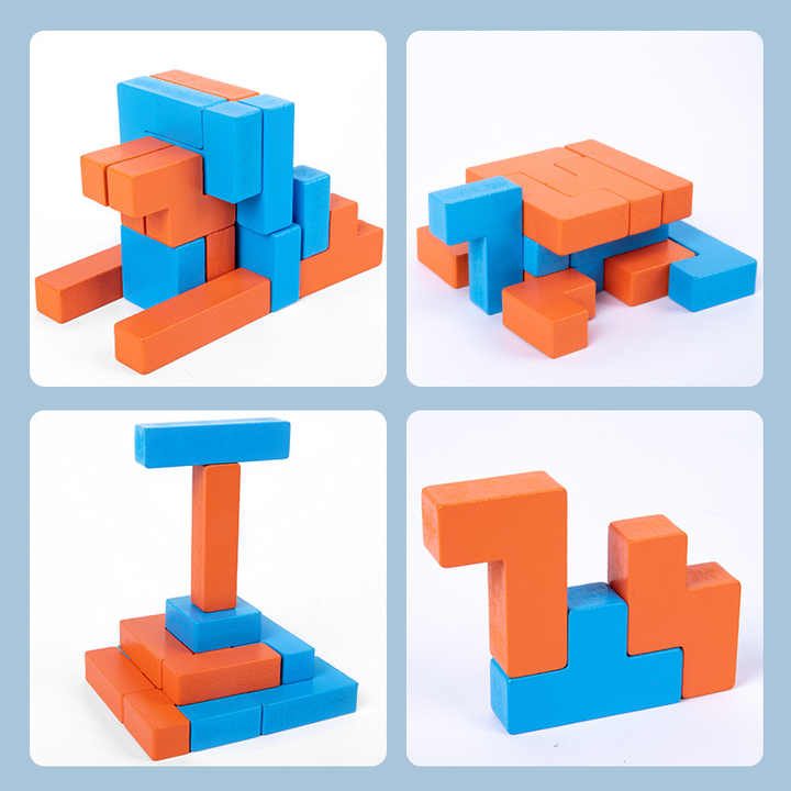 Shape Matching Cube Building Blocks - 741 - Default Title - Odeez | Educational Toys Pakistan 
