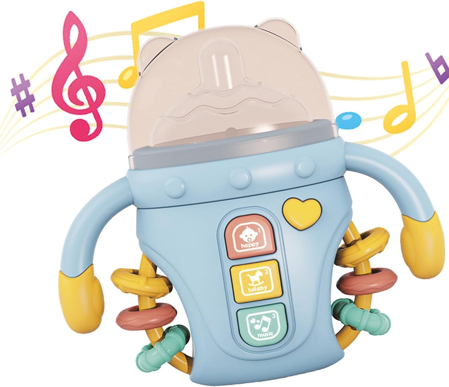 Cute Comfort Bottle Light and Music Baby Sensory Toy - 802 - Default Title - Odeez | Educational Toys Pakistan 