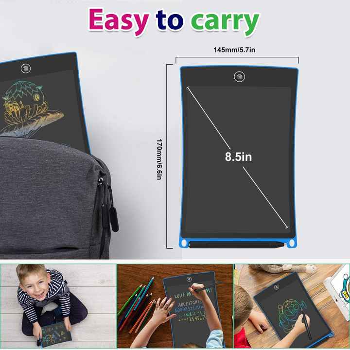 Best LCD Writing Tablet 8.5 Inch - Multicolor 11A - Default Title - Odeez | Educational Toys Pakistan 