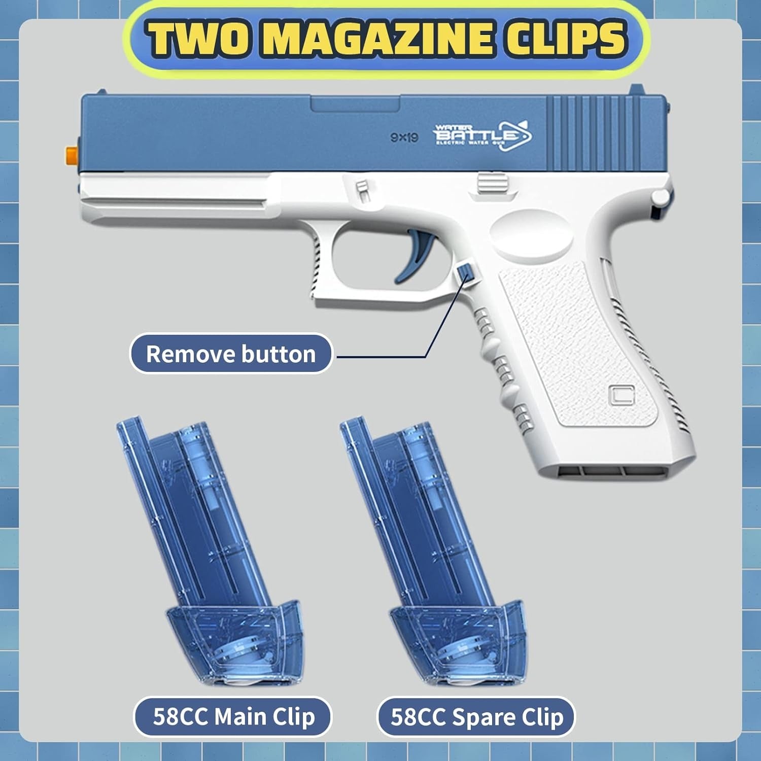 Spray Blaster Electric Rechargeable Water Play Gun - Y00 - Default Title - Odeez | Educational Toys Pakistan 