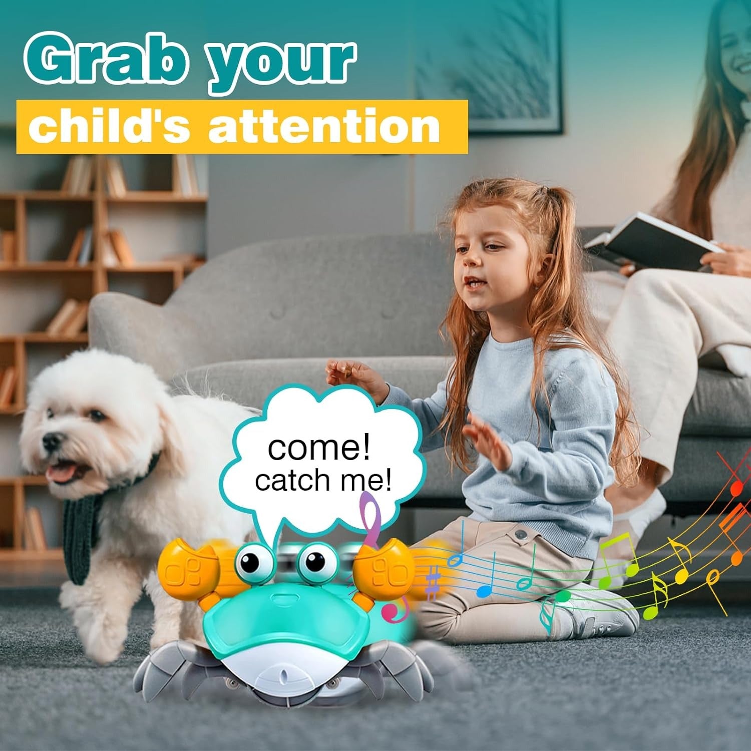 Electric Induction Rechargeable Cute Crab - 008 - Default Title - Odeez | Educational Toys Pakistan 