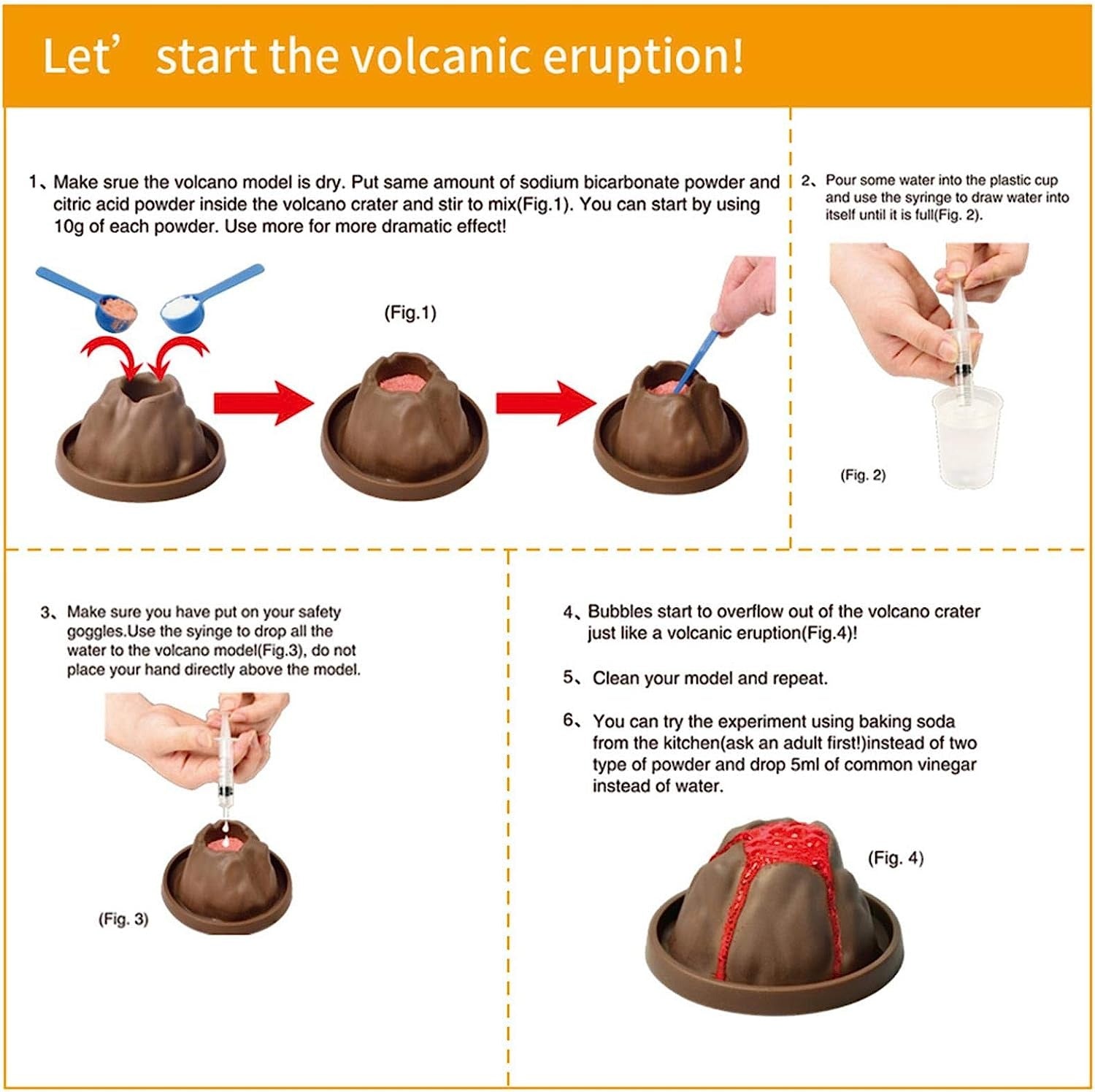 DIY Science Experimental Volcano Eruption - 609 - Default Title - Odeez | Educational Toys Pakistan 