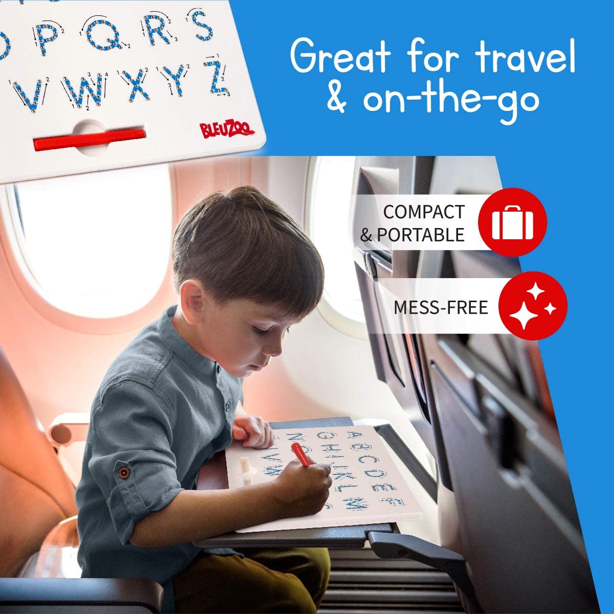 Magnetic Solid Uppercase Alphabet Tracing Magpad - 212 - Default Title - Odeez | Educational Toys Pakistan 