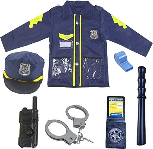 Kids Police Costume with Pretend Play Accessories - 003 - Default Title - Odeez | Educational Toys Pakistan 
