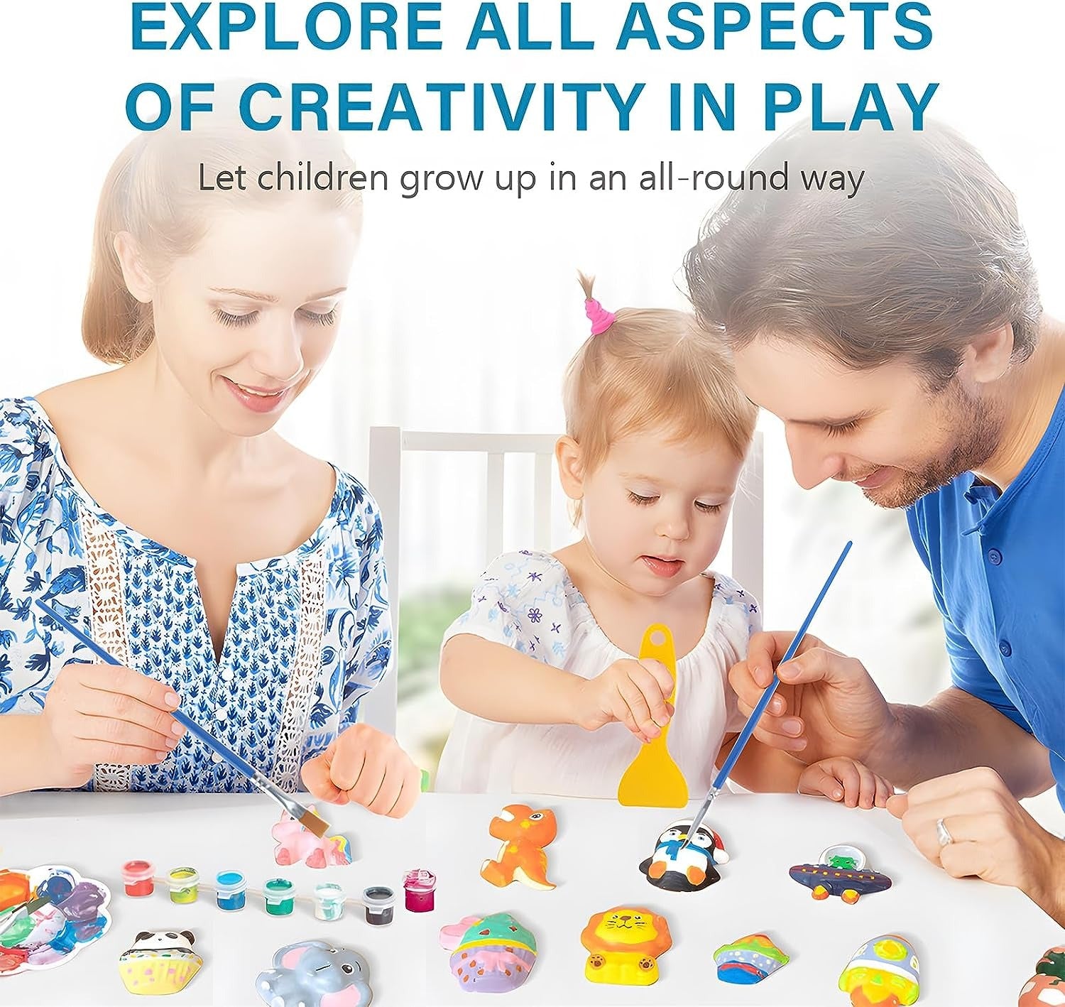 DIY Dinosaur 3D Mould and Paint for Kids - 801 - Default Title - Odeez | Educational Toys Pakistan 