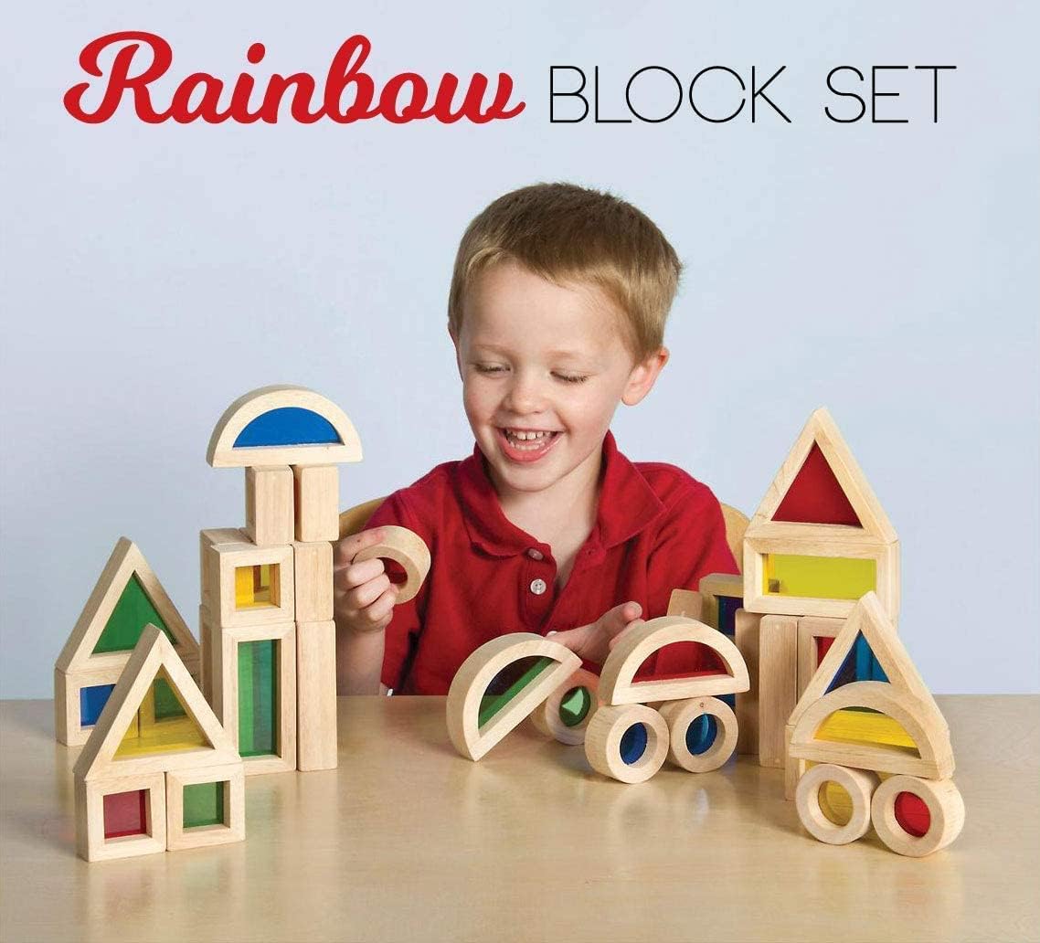 Wooden Constructive Playthings Color Mixing Building Blocks - 24 pieces - Default Title - Odeez | Educational Toys Pakistan 