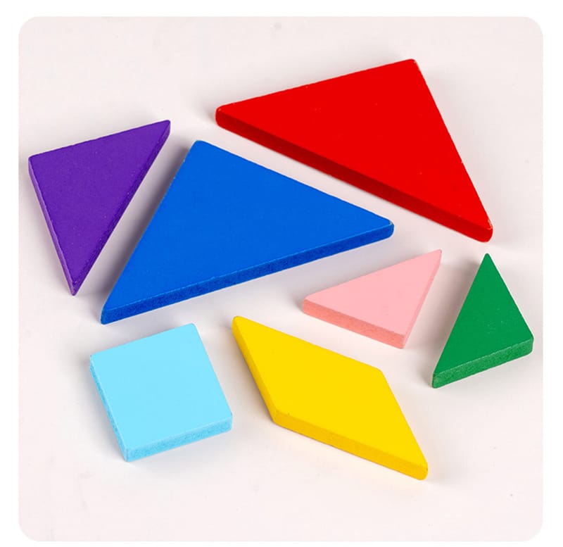 3 in 1 Brainteaser Tangram Puzzle Board - 740 - Default Title - Odeez | Educational Toys Pakistan 
