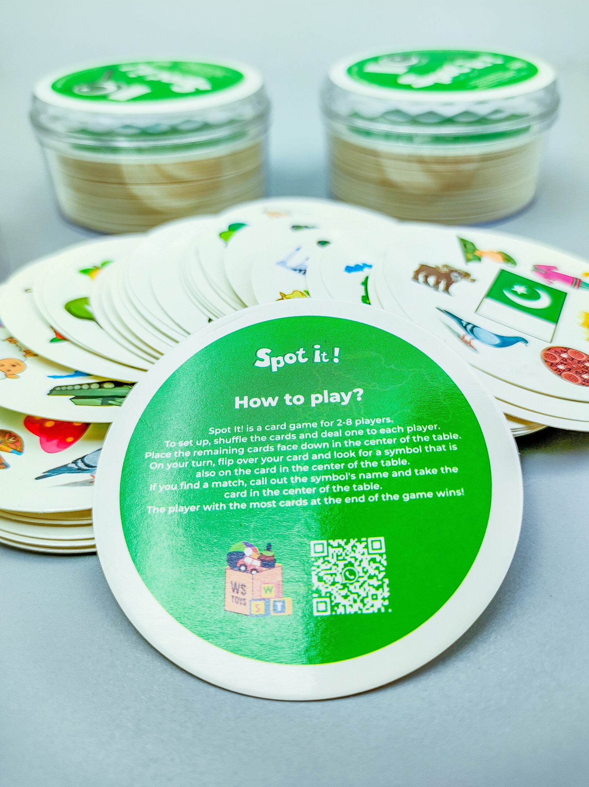 Pakistani Spot it! Active Play Acrylic Box - 46 Cards - 01B - Default Title - Odeez | Educational Toys Pakistan 