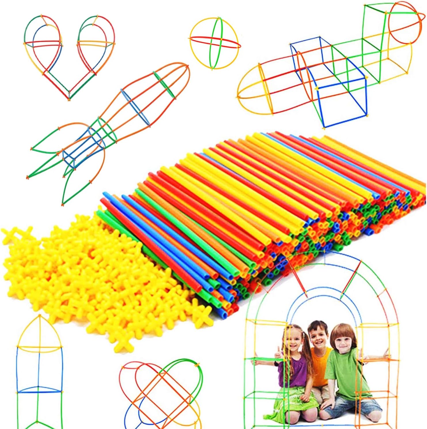 Straw Constructor STEM Building Blocks