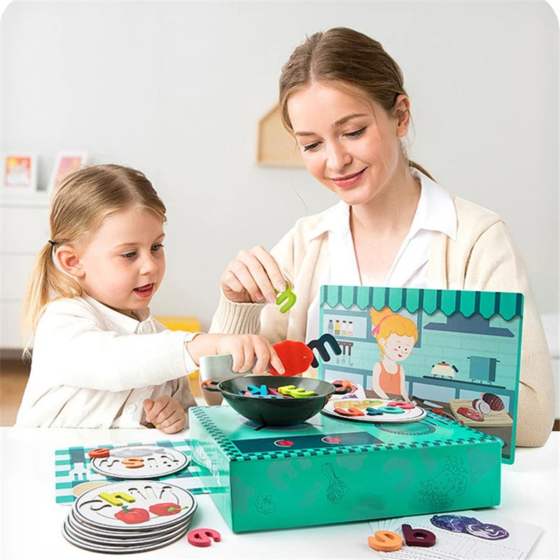Cooking With Spelling Game for Kids Pretend Play Toys