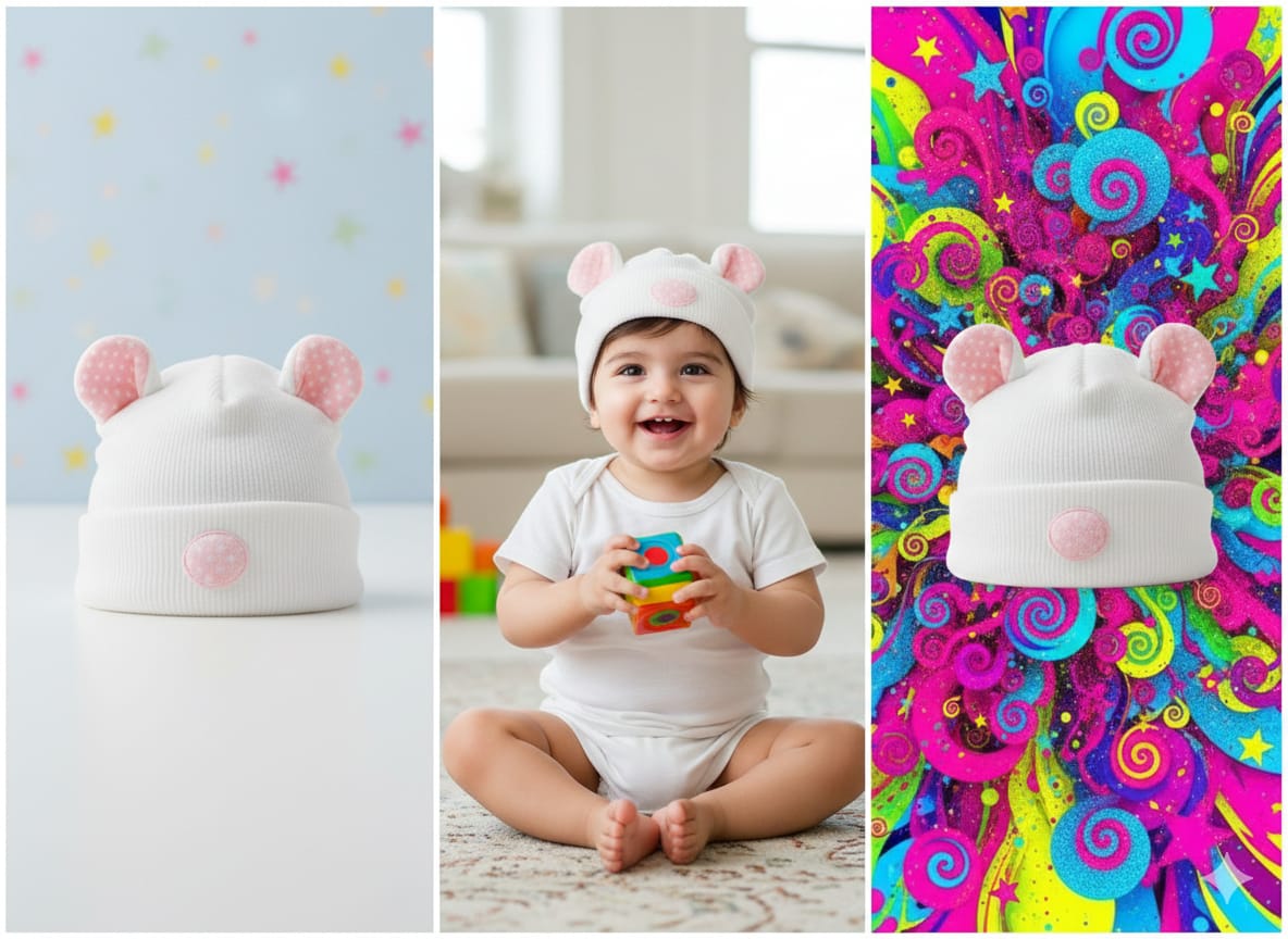 Fashion Cute Bear Baby Winter Cap