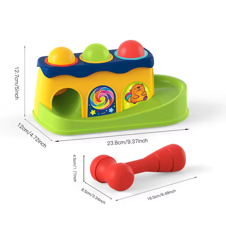 Huanger Hammer Knock Ball for Toddlers - 290 - Default Title - Odeez | Educational Toys Pakistan 