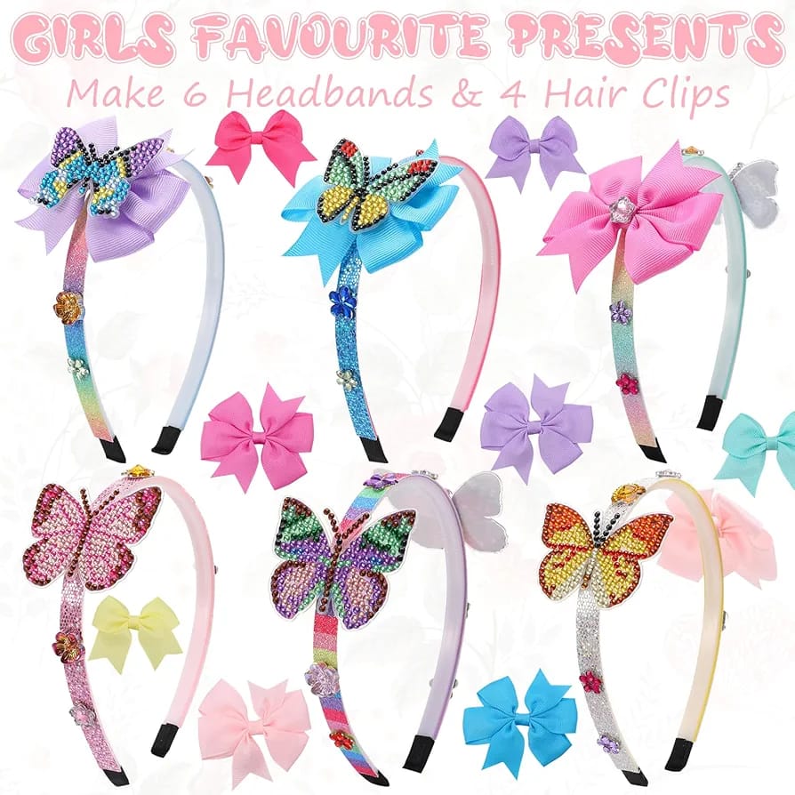 Make Your Own Butterfly Diamond Headband Kit - 510