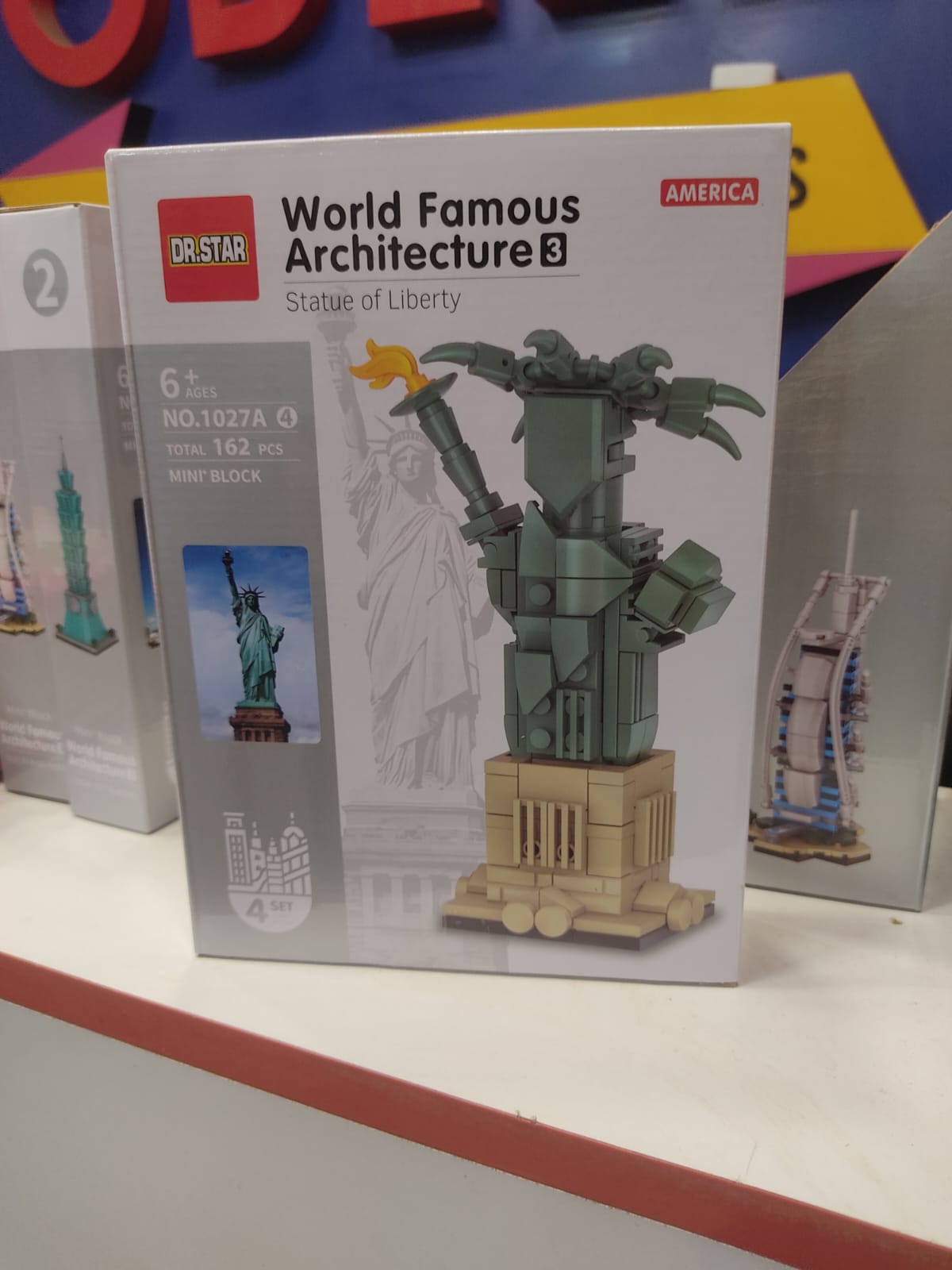 World Famous Architecture Building Blocks Set - 27A - Burj al Arab-Taipie 101-Tower of Pisa-Statue of Liberty - Odeez | Educational Toys Pakistan 