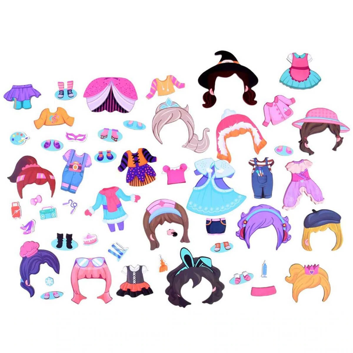 STEAM Magnetic Puzzle Book 50 pieces - Girl's Costume Theme - Default Title - Odeez | Educational Toys Pakistan 