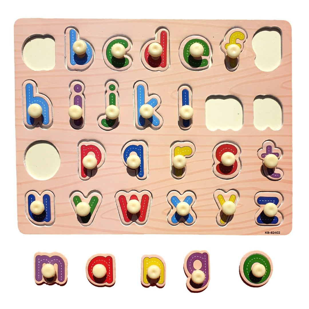 2in1 Lowercase Knob Double Sided Board With Writing Activity - 402