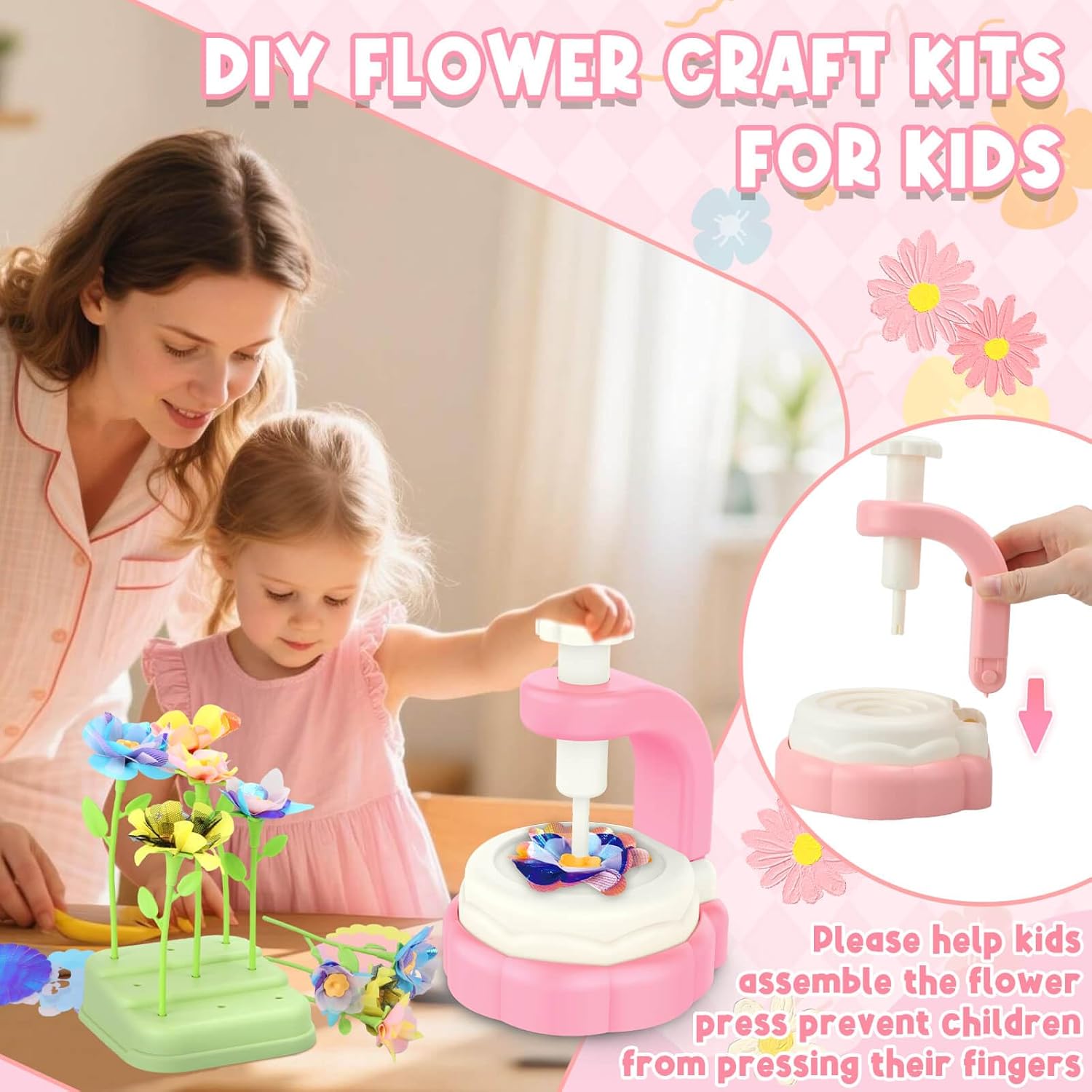 DIY Flower Craft Fabric Bouquet Making Spinning Machine Set - HZ1