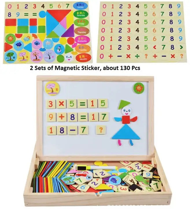 2in1 Magnetic Arithmetic Learning Puzzle Board - 000