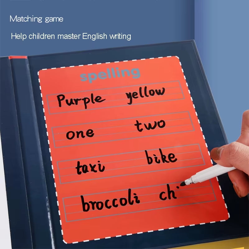 Magnetic Spelling Word Learning Booklet with Marker Magnetic Board - K55 - Default Title - Odeez | Educational Toys Pakistan 