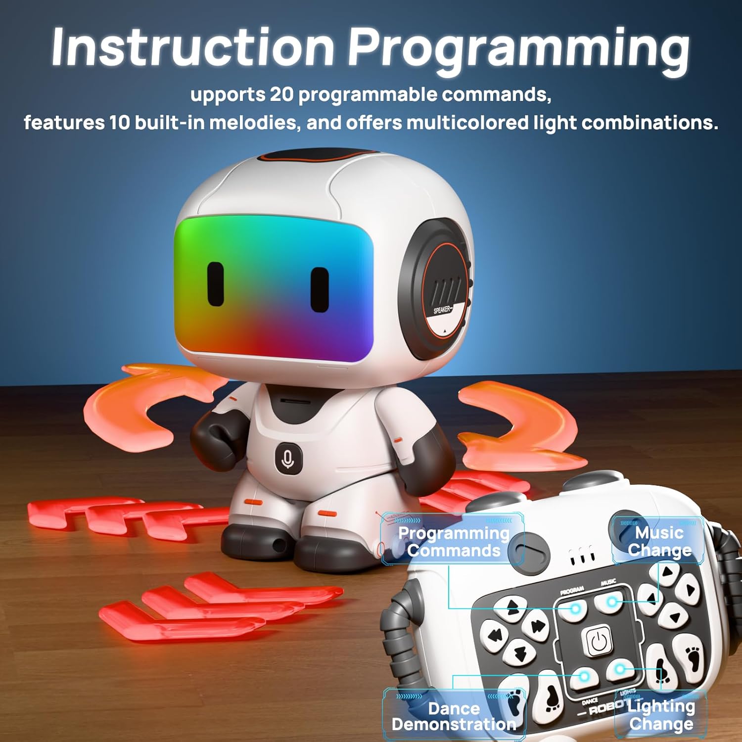Programming Recording Rechargeable Remote Control Robot - 52S