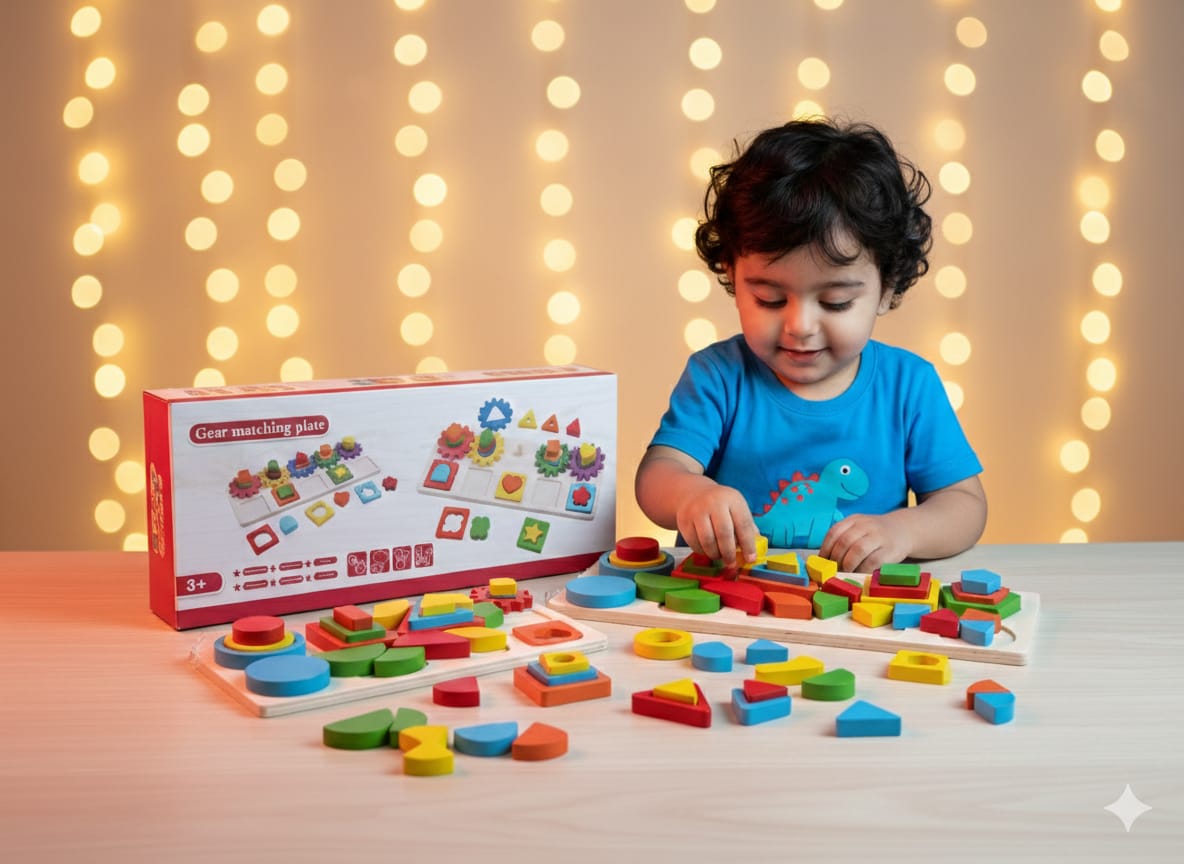 Gear Matching Shape Board - 648